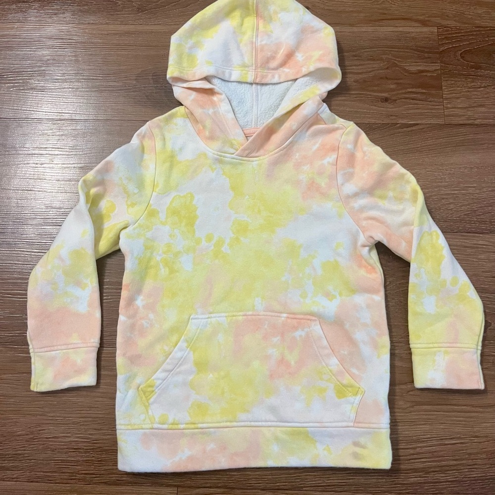 Old Navy Kids Tie-Dye Hoodie - Yellow and Peach